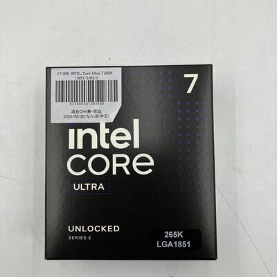 【なんば店】中古  INTEL Core Ultra 7 265K (1851/3.9G/30M/C20/T20) 