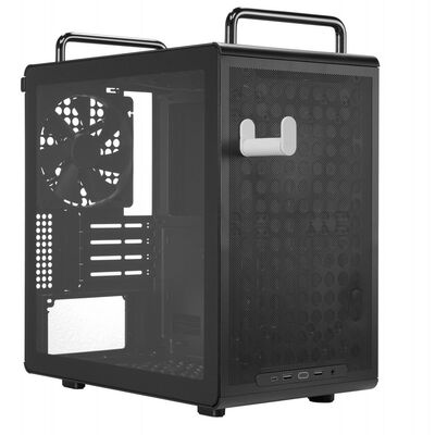 CoolerMaster  Qube 340 Black Q340-KGNN-S00 (MicroATX ガラスパネル ブラック) 