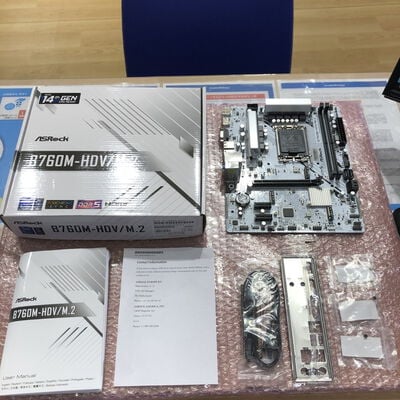 【宮崎恒久店】中古  ASRock B760M-HDV/M.2 (B760 1700 mATX DDR5 White) 5160000735 