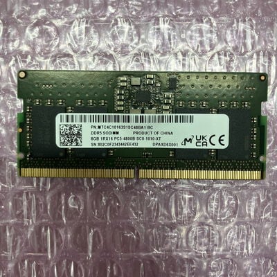 【町田店】中古  PC5-38400 8GB ノート用(DDR5-4800) 158768 