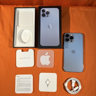 【なんば店】中古  【国内版SIMフリー】Apple iPhone13 Pro Max 6.7インチ 256GB シエラブルー MLJD3J/A 147530 