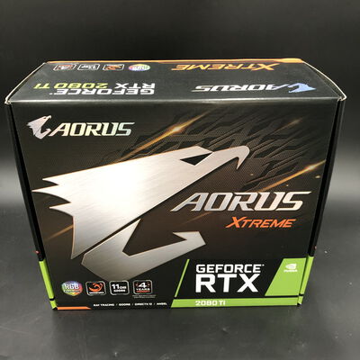 【徳島住吉店】中古  AORUS GeForce RTX 2080 Ti XTREME WATERFORCE WB 11G RTX2080Ti/11GB(GDDR6)/PCI-E/水冷専用モデル 5230000568 