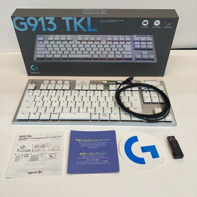 【京都店】中古  ﾛｼﾞｸｰﾙ G913-TKL-TCWH (無線 RGB ｹﾞｰﾐﾝｸﾞｷｰﾎﾞｰﾄﾞ) 179744 