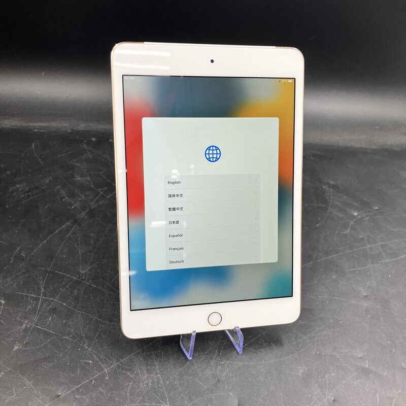 中古 【docomo】Apple iPad mini4 Wi-Fi + Cellular 32GB ゴールド