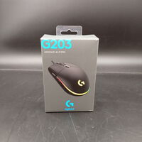 中古  Logicool G203 LIGHTSYNC Gaming Mouse G203-BK 146968 
