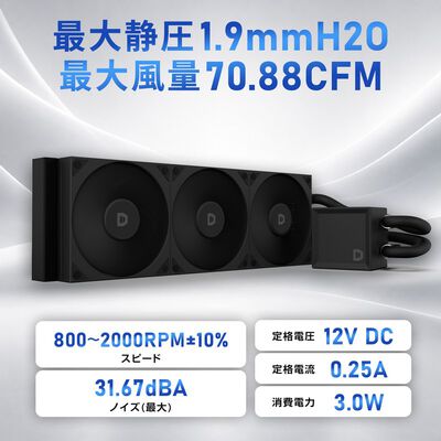 ドスパラセレクト  L360M2-BK (360mm ブラック) 
