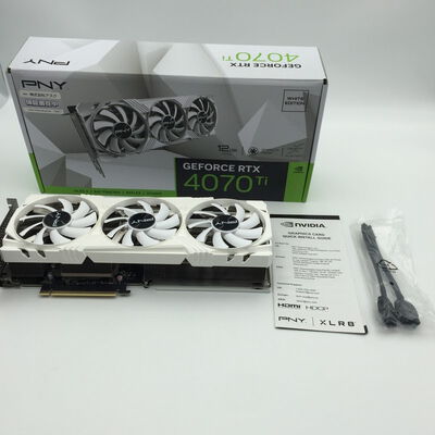 【神戸・三宮店】中古  PNY GeForce RTX4070Ti 12GB VERTO LED 3FAN White Edition (12GB PCI-E) 3430006602 