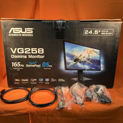 【なんば店】中古  ASUS VG258QR-G(24.5"W 1D1H1DP 0.5ms TN 165Hz) 3280021538 
