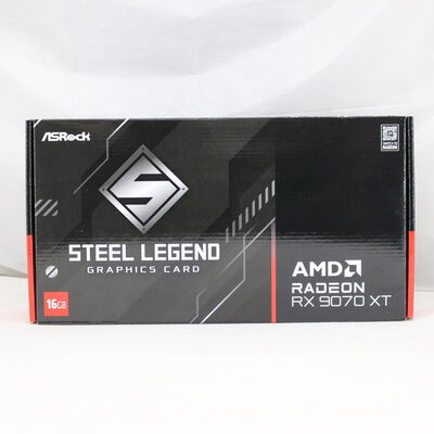 【通販センター】中古  ASRock RX9070XT SLD 16G Steel Legend Dark 16GB (RX9070XT 16G) 176936 