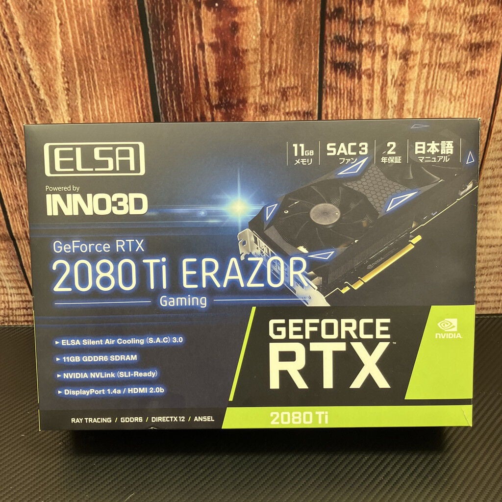 中古 ELSA GeForce RTX2080Ti ERAZOR GAMING 5070001878 （351301