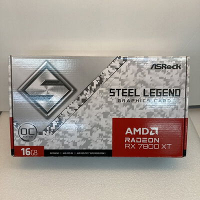 【京都店】中古  ASRock RX7800XT SL 16GO RX7800XT Steel Legend OC (RX7800XT 16GB) 162734 