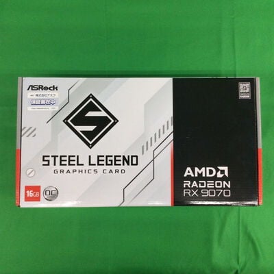 【川崎店】中古  ASRock RX9070 SL 16GO Steel Legend 16G OC (RX9070 16G) 176952 