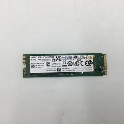 【白山FM松任店】中古  Intel SSDPEKNU010TZ（M.2 SSD 1TB NVMe 2280） 3480038838 