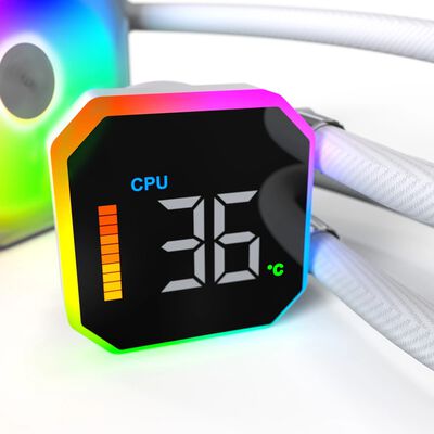 MONTECH  HyperFlow Digital 240 White 