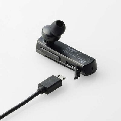 エレコム  LBT-HS21PCBK2 (耳掛け型 Bluetooth ワイヤレスヘッドセット ブラック) 