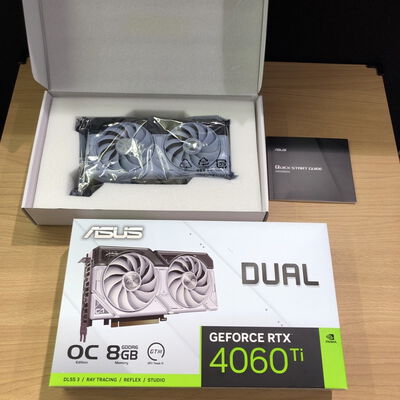 【甲府飯田店】中古  ASUS DUAL-RTX4060TI-O8G-WHITE(RTX4060Ti 8G) 175548 