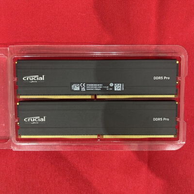 【静岡東瀬名店】中古  Crucial Pro CP32G56C46U5(DDR5 PC5-44800 32GBx2) 5140001292 