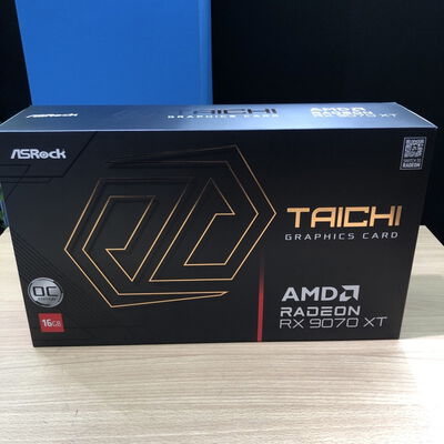 【甲府飯田店】中古  ASRock RX9070XT TC 16GO/AX Taichi 16GB OC (RX9070XT 16G) 4720002362 