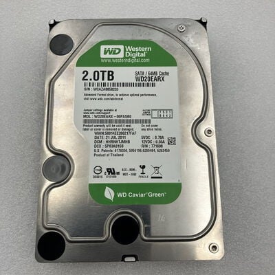 【新潟店】中古  各社 3.5インチ HDD 2TB SATA （デスクトップ用） 121849 
