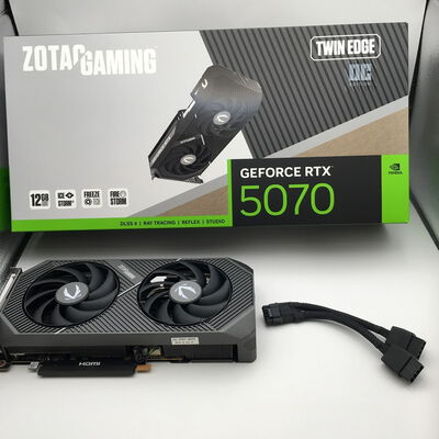 【佐賀南部バイパス店】中古  ZOTAC ZT-B50700H-10P (RTX5070 12GB Twin Edge OC) 188947 