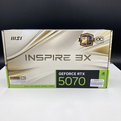 【熊本浜線店】中古  MSI GeForce RTX 5070 12G INSPIRE 3X OC（RTX5070 12GB） 3480038303 