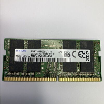 【札幌店】中古  DDR4 PC4-25600 32GB SODIMM ノート用 148255 