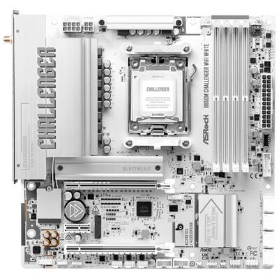 ASRock  B850M Challenger WiFi White (B850 AM5 MicroATX) 