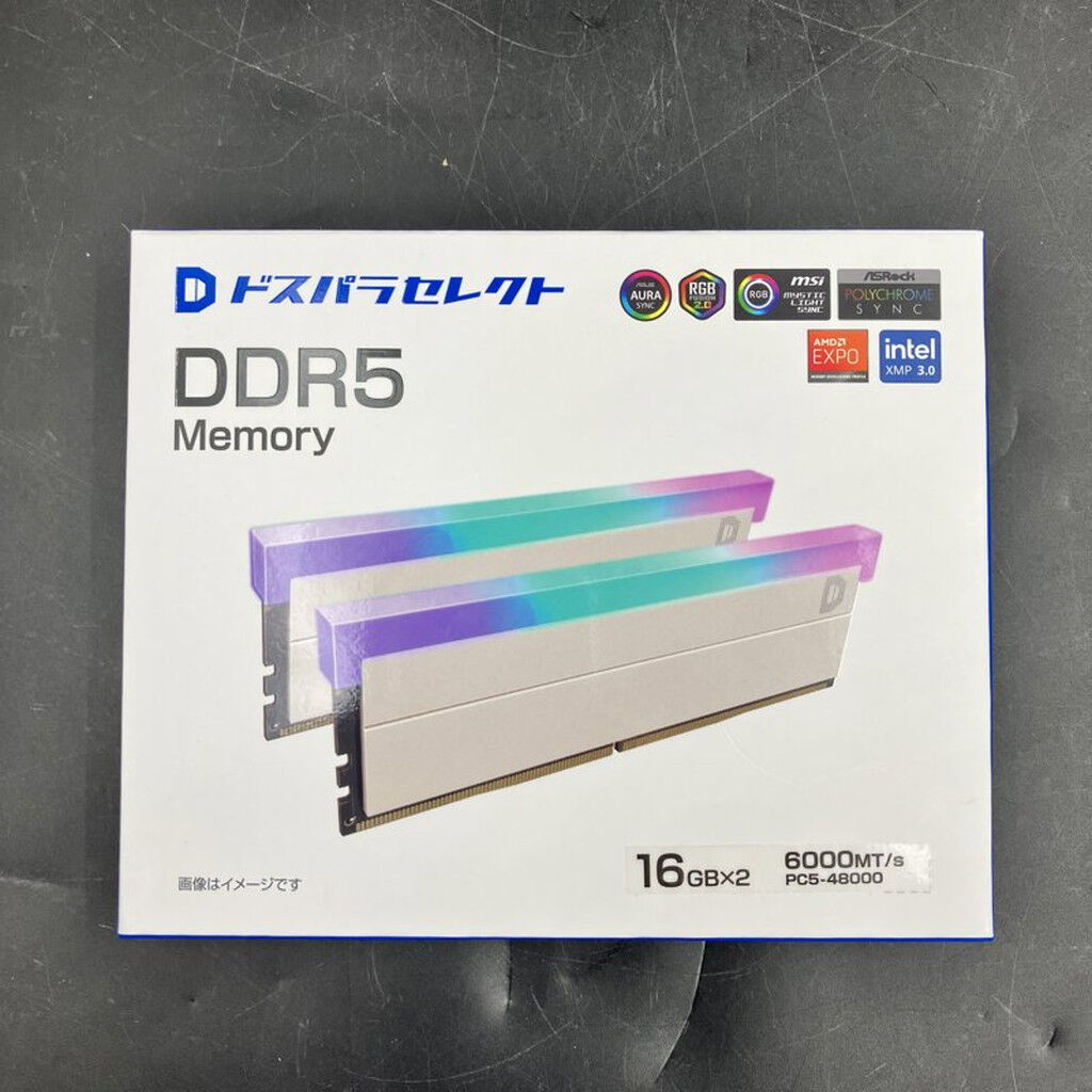 中古 ﾄﾞｽﾊﾟﾗｾﾚｸﾄ D5D6000-16G2A1-RGB-WH(DDR5-6000 16GBx2) 3120024295
