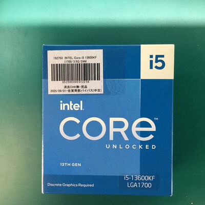 【佐賀南部バイパス店】中古  INTEL Core i5 13600KF (1700/3.5G/24M/C14/T20) 152753 