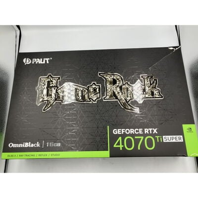 【座間相武台】中古  Palit NED47TS019T2-1020Q (GeForce RTX 4070 Ti SUPER GameRock OmniBlack 16GB) 4510002074 
