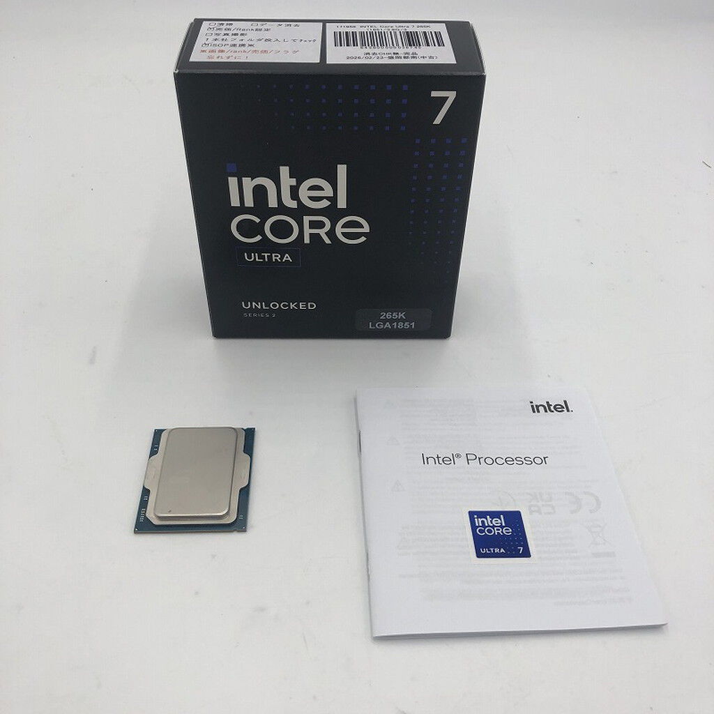中古 INTEL Core Ultra 7 265K (1851/3.9G/30M/C20/T20) （330913