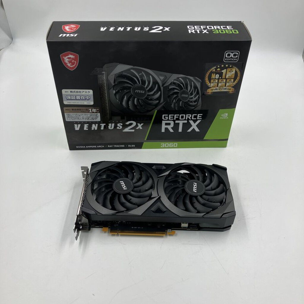 中古 MSI GeForce RTX 3060 VENTUS 2X 12G OC (RTX3060 12GB) 144777
