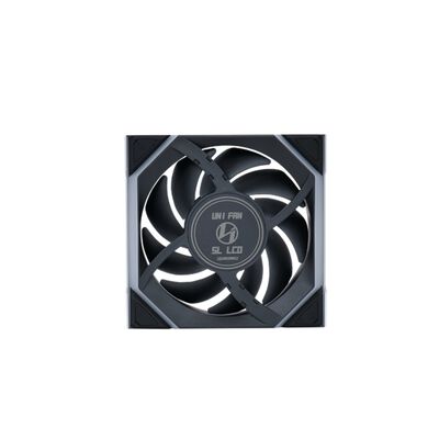 Lian-Li  UNI FAN SL WIRELESS LCD120 REVERSE BLADE BK 3Pack UF-RS-SL120-LCD-WLS-3B (120mm ブラック 3個パック) 