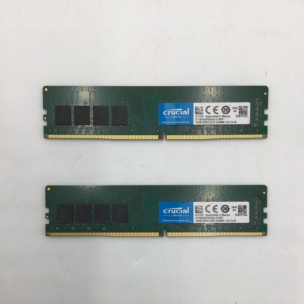 中古 16GB 2枚組(合計32GB) PC4-25600/DDR4-3200 デスクトップ用