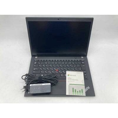 【郡山安積店】中古  Lenovo ThinkPad T14s MSO (INTEL Core i7 10610U 1.8GHz/16GB/新品SSD512GB/-/オンボード/14/1920x1080/Wi-Fi/WEBCAM/W11P64/MicrosoftOffice H&B 2024付) 182738 