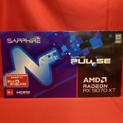【千葉店】中古  SAPPHIRE PULSE Radeon RX 9070 XT GAMING 16GB (RX9070XT 16G) 176948 