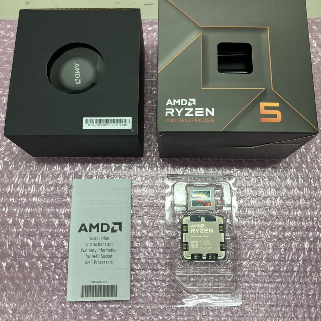 中古 AMD Ryzen 5 7600 (AM5/3.8GHz/38M/C6/T12/65W) 154484 （325034