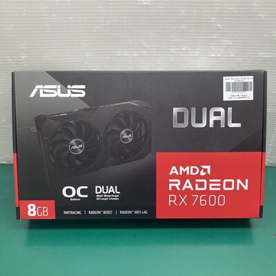 【浦添城間店(沖縄)】中古  ASUS DUAL-RX7600-O8G-V2 (RX7600 8G) 162744 