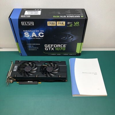 【津ラッツ店】中古  ELSA GeForce GTX 1070 8GB S.A.C 4990000880 