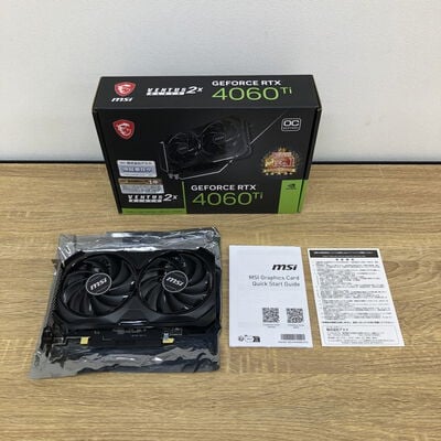 【津ラッツ店】中古  MSI GeForce RTX 4060 Ti VENTUS 2X BLACK 8G OC?(RTX4060Ti 8GB) 158559 