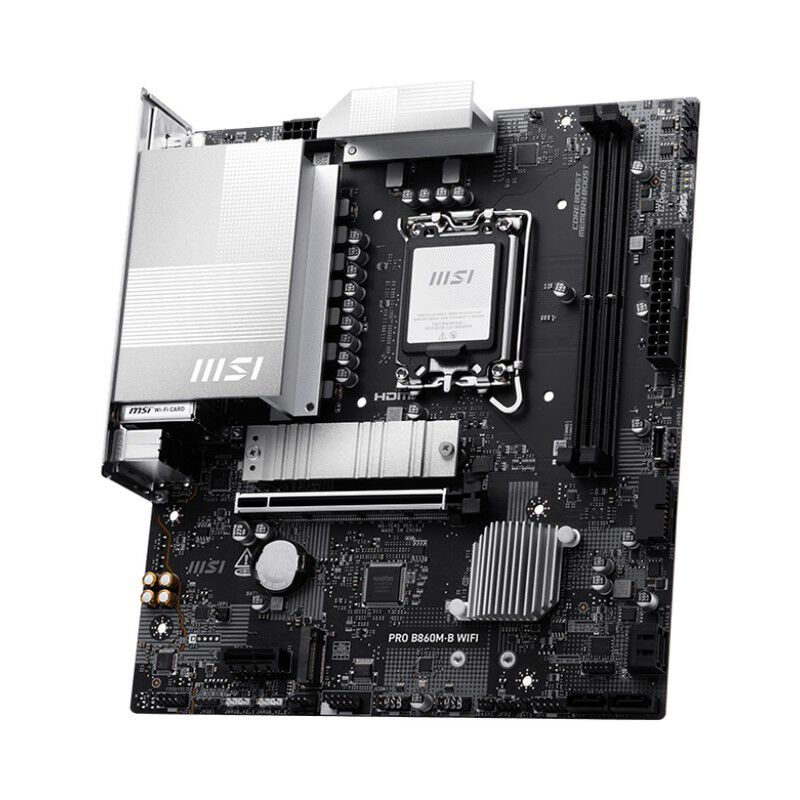 MSI PRO B860M-B WIFI マザーボード 中古美品 MSI PRO B860M-B WIFI (B860 1851 MicroATX) ドスパラ限定モデル