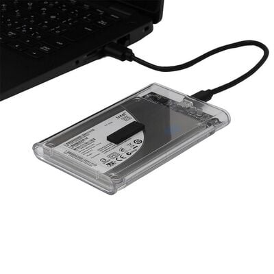 AINEX  HDE-22 (USB3.2Gen1・USB2.0対応 2.5インチSATA SSD／HDDクリアケース) 