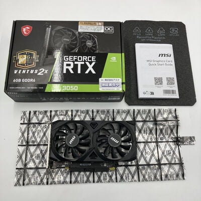 【なんば店】中古  MSI GeForce RTX 3050 VENTUS 2X E 6G OC 3280024156 