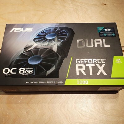 【鹿児島店】中古  ASUS DUAL-RTX2080-O8G (RTX2080 8G GDR6) 138199 