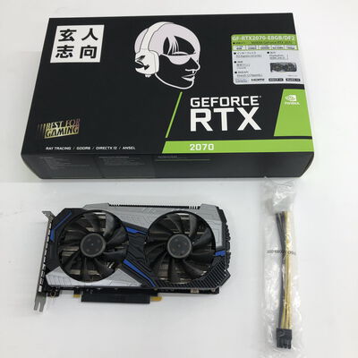 【福山ココローズ店】中古  玄人志向 GF-RTX2070-E8GB/DF2  (RTX2070 8G) 5090000755 