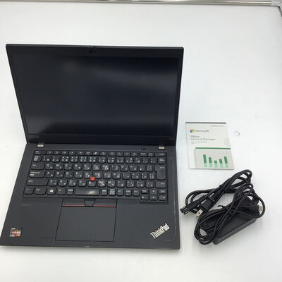 【白山FM松任店】中古  LENOVO ThinkPad X13 (AMD Ryzen 5 Pro 4650U 2.10GHz/32GB/SSD256GB/-/オンボード/13.3/1920x1080/Wi-Fi/WEBCAM/W11P/Microsoft Office Home and Business 2024) 184183 