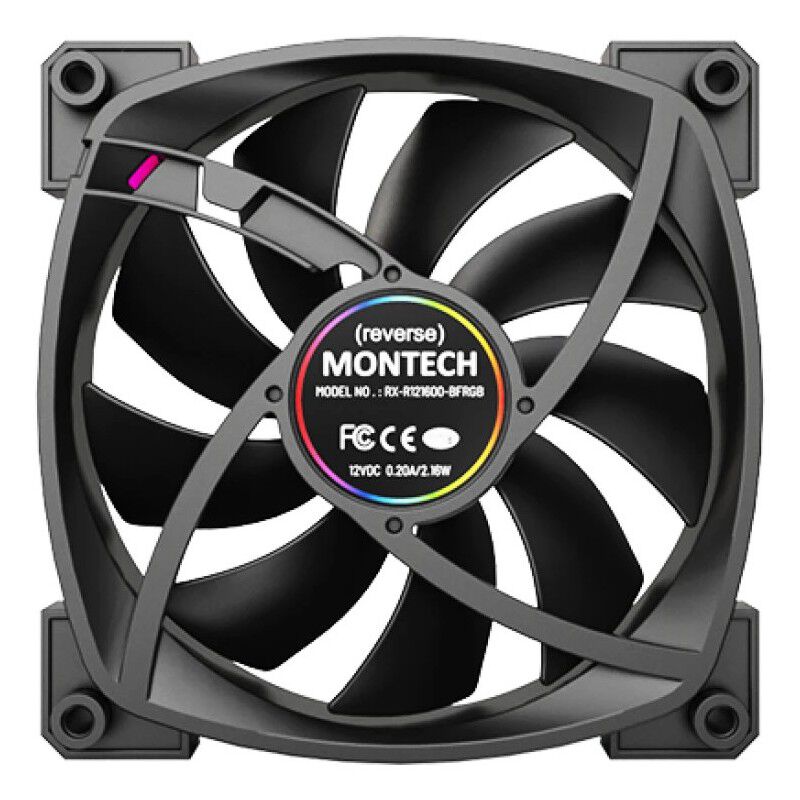 もんちー MONTECH RX120 PWM Black ｜ パソコン通販のドスパラ【公式】