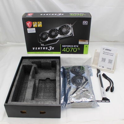 【通販センター】中古  MSI GeForce RTX 4070 Ti VENTUS 3X 12G OC (RTX4070Ti 12GB) 154205 