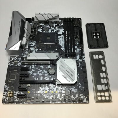 【松山環状枝松店】中古  ASRock B450 Steel Legend(B450 AM4 ATX DDR4) 4560001300 