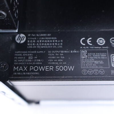 【通販センター】中古  HP OMEN 25L(Intel Core i7 10700F/16GB DDR4 (PC4)/SSD500GB/なし/NVIDIA GeForce RTX 2060 6GB/Wi-Fi/W11H64 MAR) 205249 